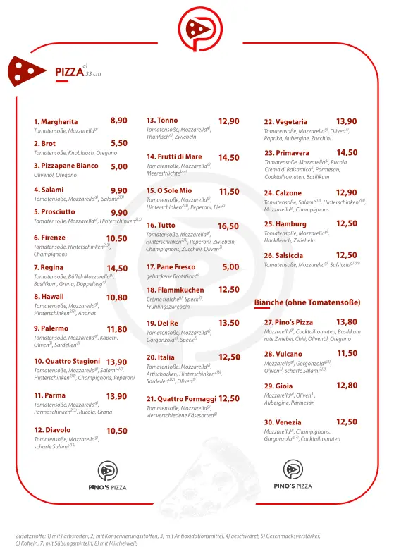 Menu_Pino's Pizza_Zusmarshausen_image_1
