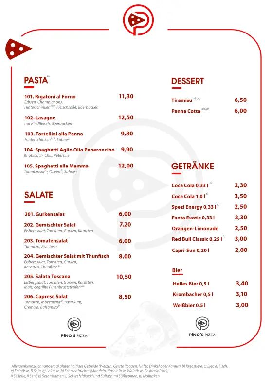 Menu_Pino's Pizza_Zusmarshausen_image_2