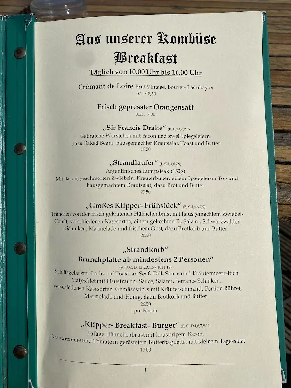 Menu_Klipper Segelschiffrestaurant_Berlin_immagine_2