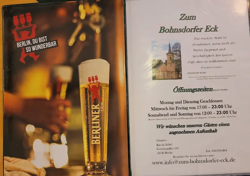 Menu_Gaststätte Zum Bohnsdorfer Eck_Berlin_image_1
