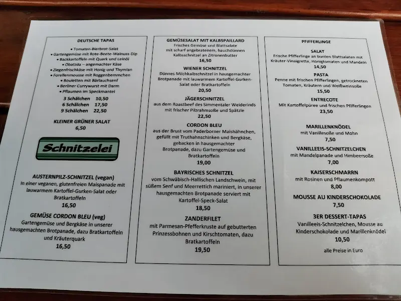 Menu_Schnitzelei Mitte_Berlin_immagine_4