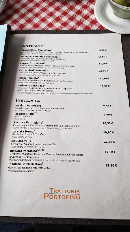 Menu_Restaurant Trattoria Portofino_Berlin_image_1