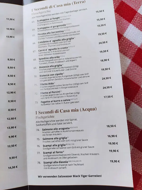Menu_Ristorante Il Castello_Berlin_immagine_1