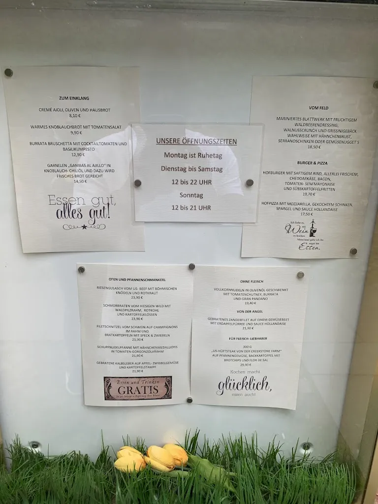 Menu_Pension & Restaurant Hofgeflüster_Berlin_immagine_2