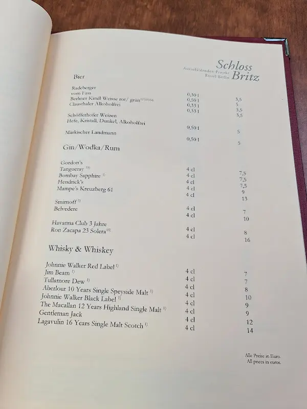 Menu_Restaurant & Hotel Schloss Britz_Berlin_immagine_4