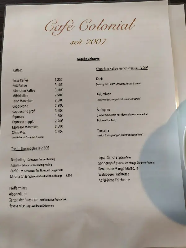 Menu_Café Colonial_(Harz)_immagine_4