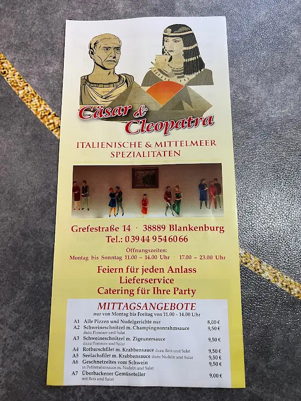 Menu_Cäsar und Cleopatra_(Harz)_image_1