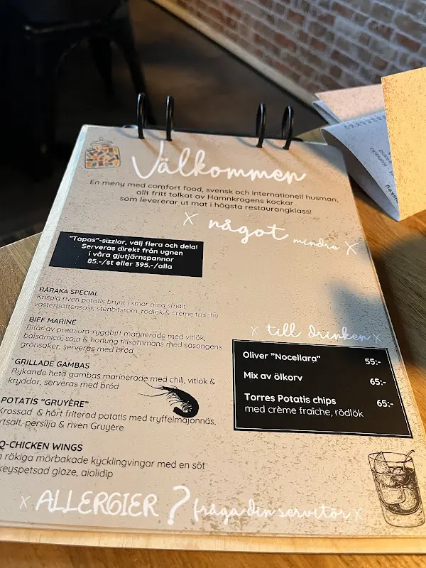 Menu_Hamnkrogen i Falkenberg AB_Sweden_image_1