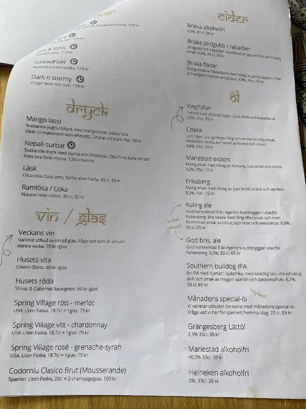 Menu_Restaurang Prashad_Sweden_immagine_3