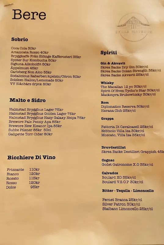 Menu_Skrea Matbruk_Sweden_image_1