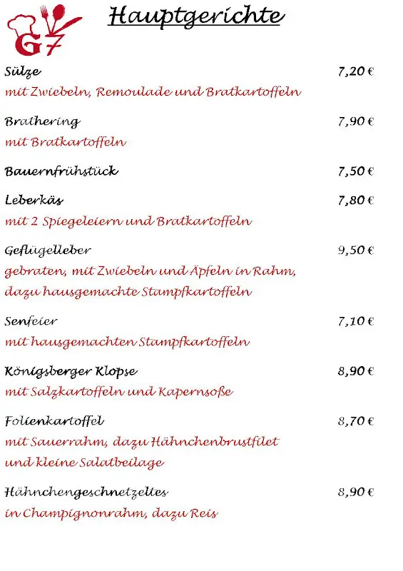 Menu_Gaststätte G7_Berlin_image_1