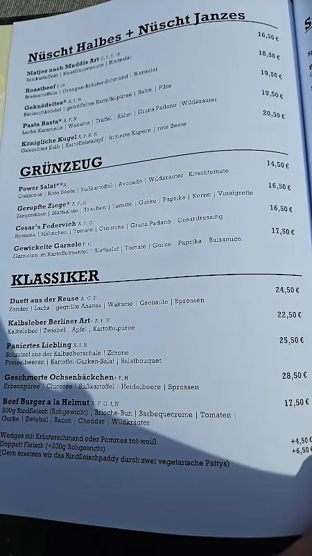 Menu_Restaurant Helmut | gemütliche Sonnenterrasse | moderne deutsche Küche | großer Saal für 120 Personen_Berlin_image_1
