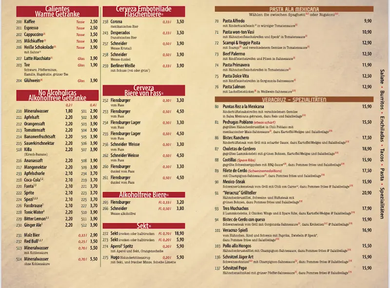 Menu_„Veracruz“ das mexikanische Restaurant im Fürstenwalder Damm_Berlin_image_1