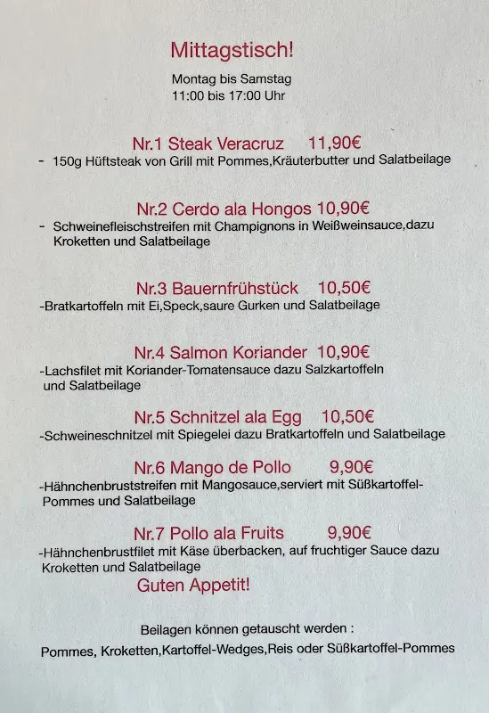 Menu_Veracruz Restaurant_Berlin_immagine_1