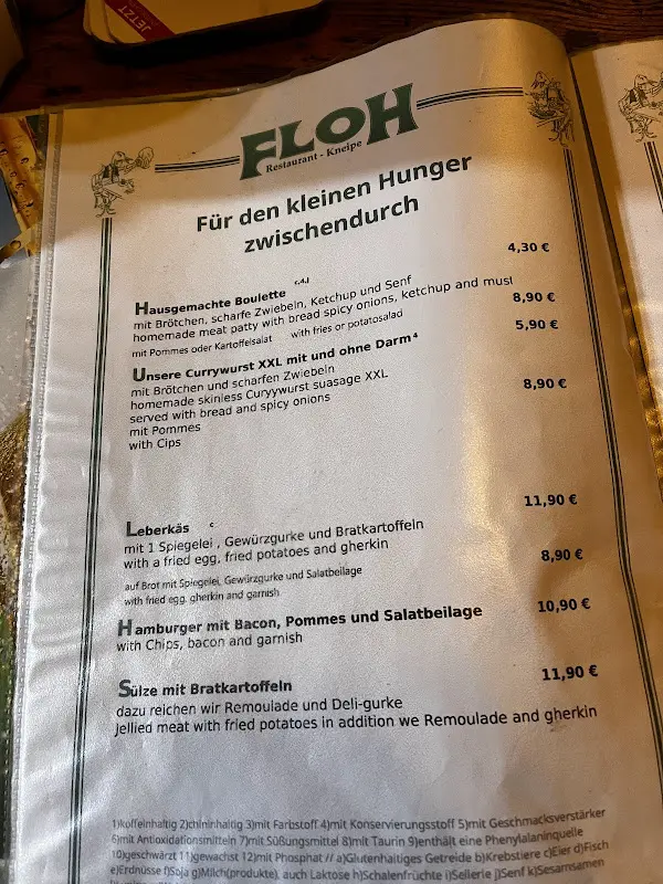 Menu_Restaurant Floh_Berlin_image_1