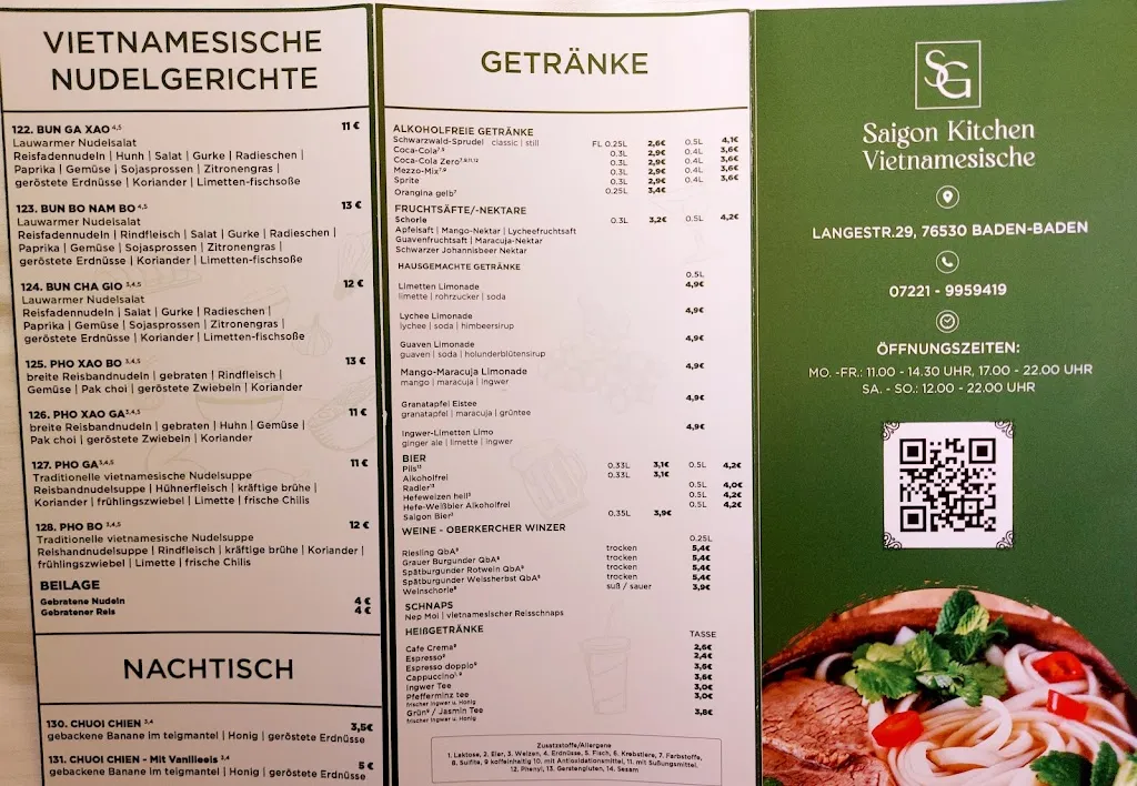 Menu_Saigon Kitchen Vietnamesische_Baden-Baden_immagine_2