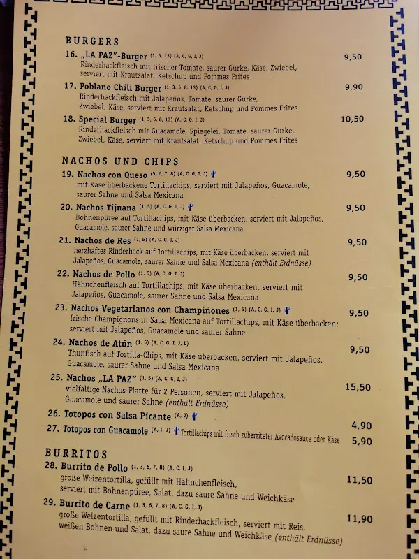 Menu_Restaurant La Paz in Hellersdorf_Berlin_immagine_1