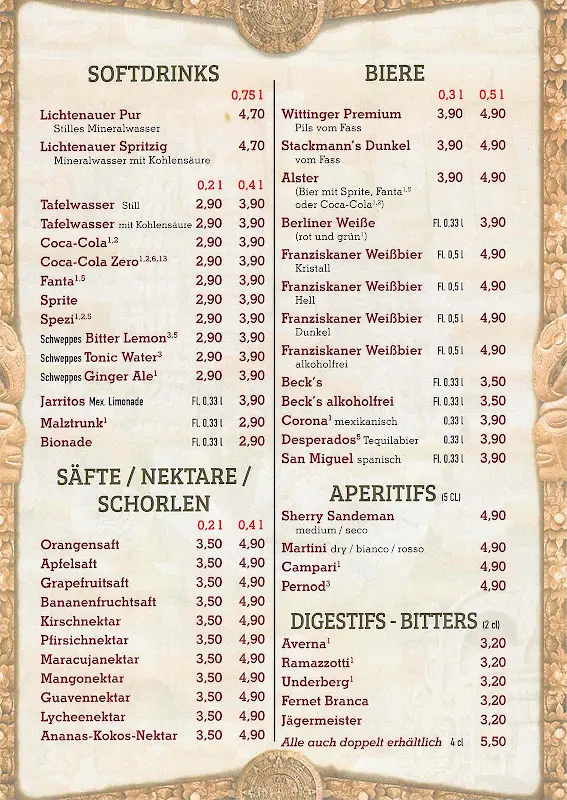 Menu_PocoLoco 4 | Cantina Mexicana & Cocktailbar | Karow_Berlin_immagine_2