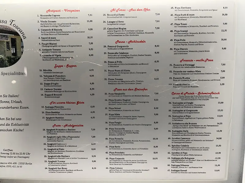 Menu_Trattoria Casa Toscana_Berlin_image_1