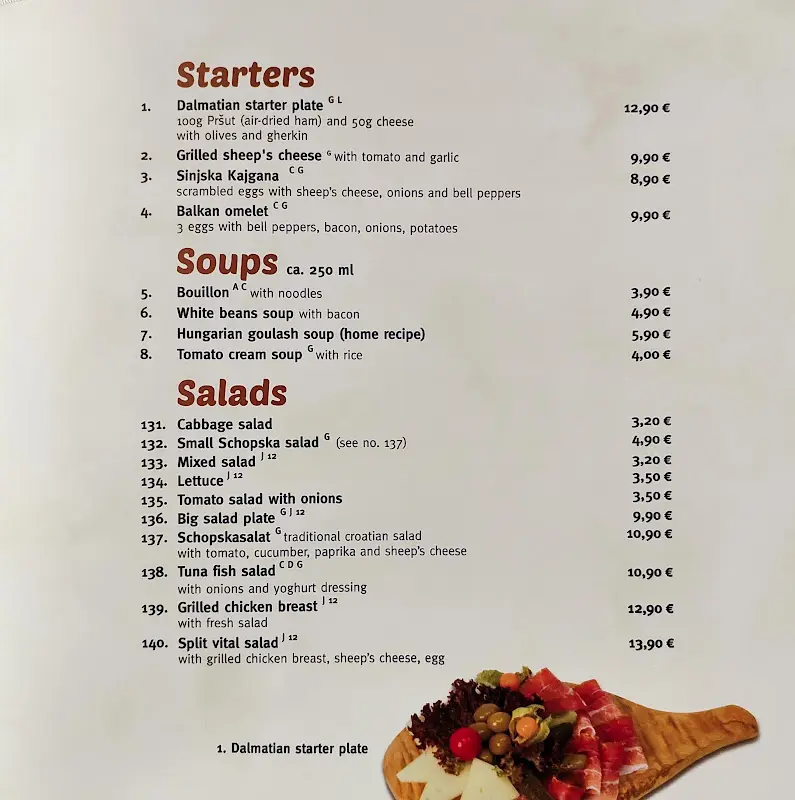 Menu_Restaurant Split - Berlin Kreuzberg_Berlin_immagine_3