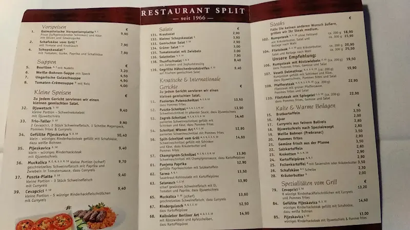 Menu_Restaurant Split - Berlin Kreuzberg_Berlin_immagine_4