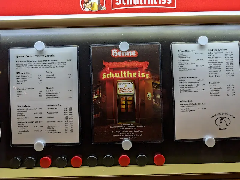 Menu_Alt Berliner Wirtshaus Henne_Berlin_image_1