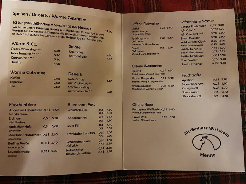 Menu_Alt Berliner Wirtshaus Henne_Berlin_image_3