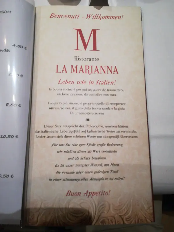 Menu_Ristorante La Marianna_Berlin_image_1