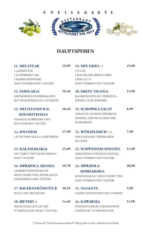 Menu_Restaurant Mittelpunkt der Erde_Hoppegarten_immagine_1