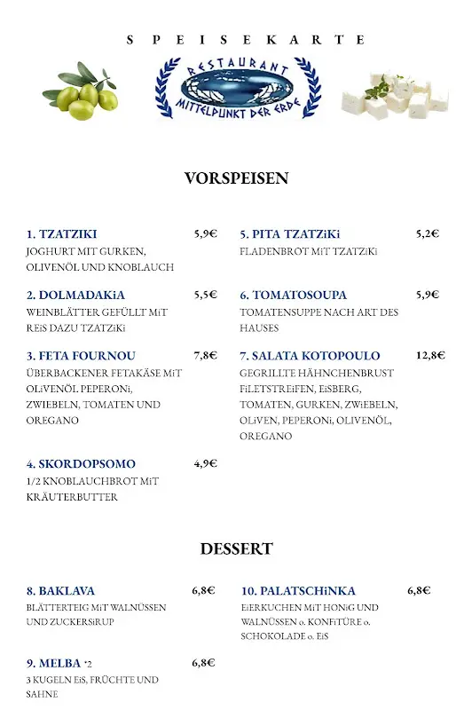 Menu_Restaurant Mittelpunkt der Erde_Hoppegarten_immagine_2