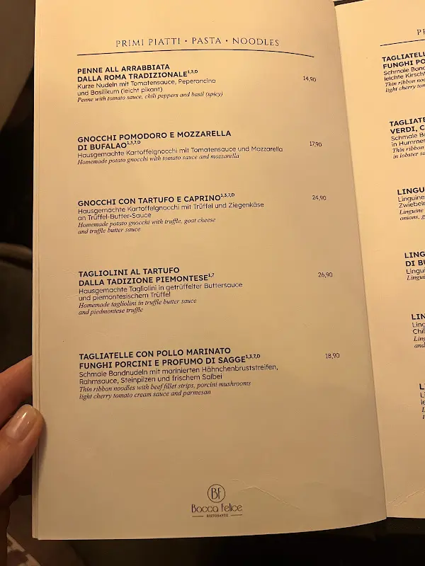 Menu_Ristorante Bocca Felice – Cucina Italiana | Berlin-Mitte_Berlin_image_1