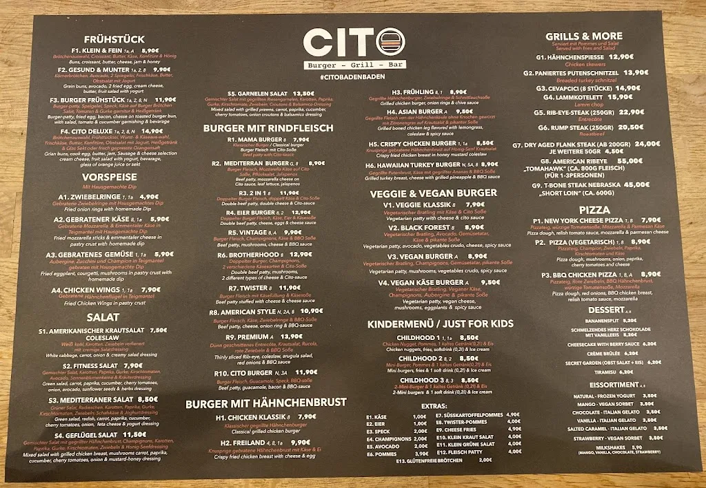 Cito Burger die Stadt restaurant in Baden-Baden