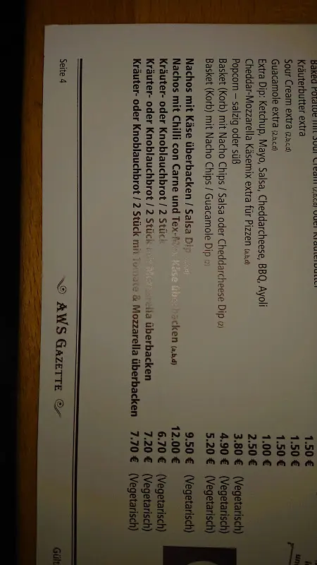 Menu_American Western Saloon_Berlin_immagine_2