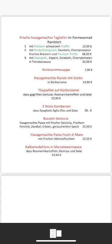 Menu_Il Ponte_Berlin_image_2