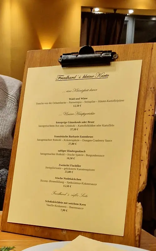 Menu_Friedhard´s Lichterfelde_Berlin_immagine_1