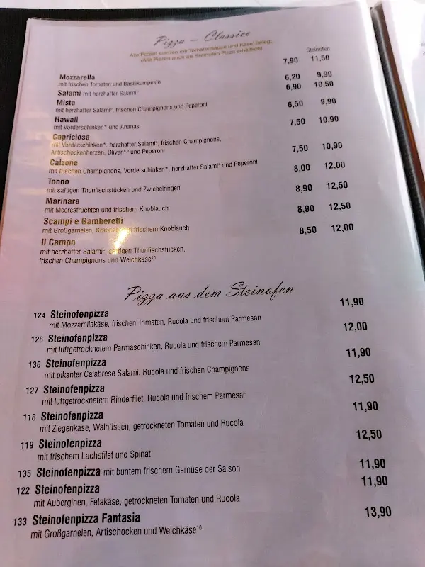 Menu_Restaurant il Campo_Berlin_image_1