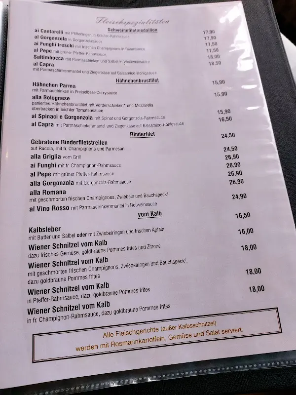 Menu_Restaurant il Campo_Berlin_image_2