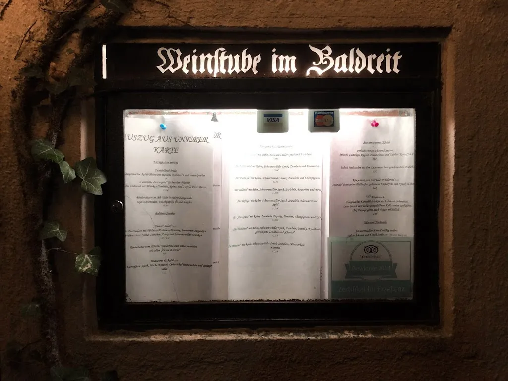 Menu_Weinstube im Baldreit_Baden-Baden_immagine_3