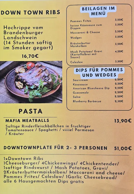 Menu_Down Town Diner & Motel Müggelheim_Berlin_image_3