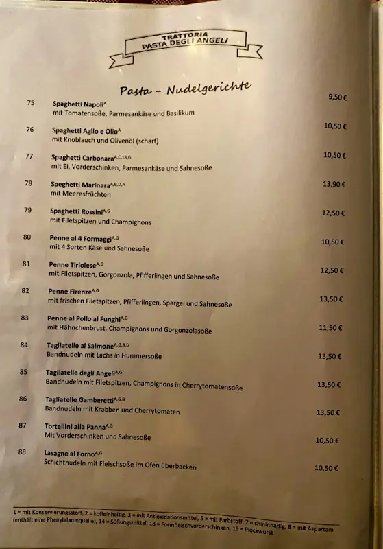 Menu_Trattoria Pasta degli Angeli_Berlin_image_1