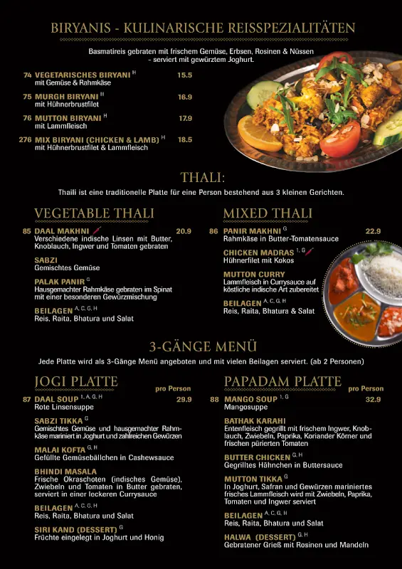 Menu_Papadam Indisches Restaurant_Berlin_immagine_3