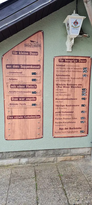 Menu_Gaststätte Daxensteinbaude_Rosenthal-Bielatal_immagine_3