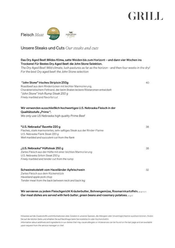 Menü_Restaurant Grill_Berlin_Bild_1