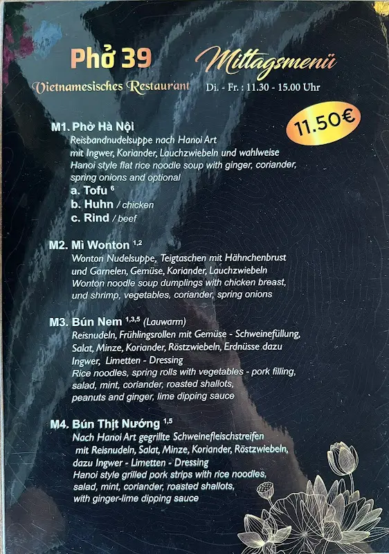 Menu_Phở 39 Vietnamesisches Restaurant Schmargendorf_Berlin_immagine_4