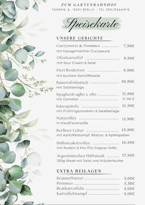 Menu_Gaststätte Zum Gartenbahnhof_Berlin_immagine_1