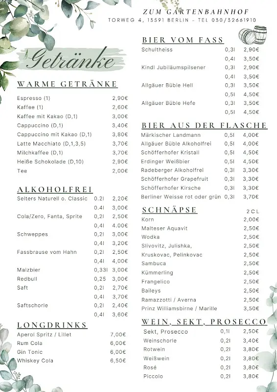Menu_Gaststätte Zum Gartenbahnhof_Berlin_immagine_3