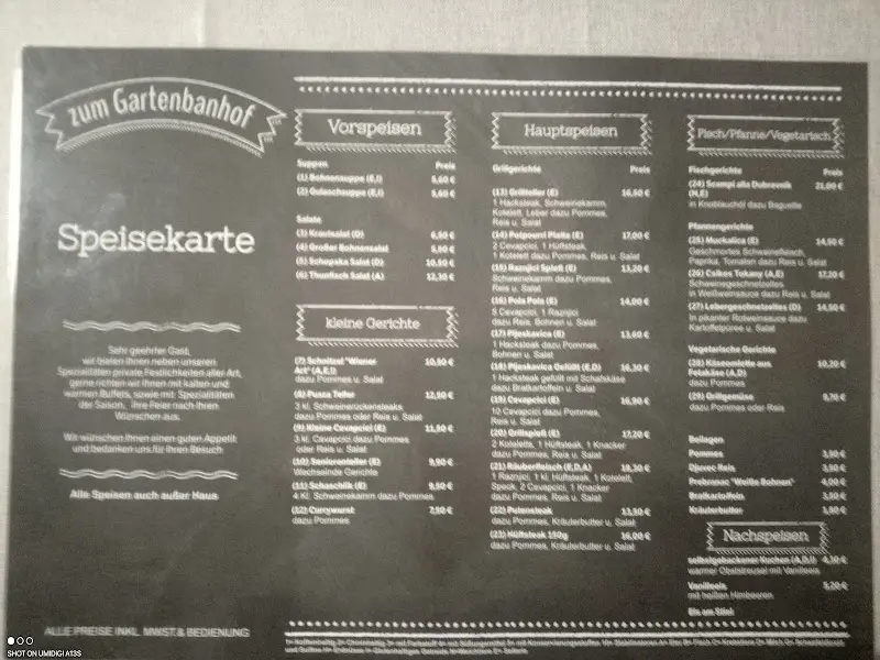 Menu_Gaststätte Zum Gartenbahnhof_Berlin_immagine_4