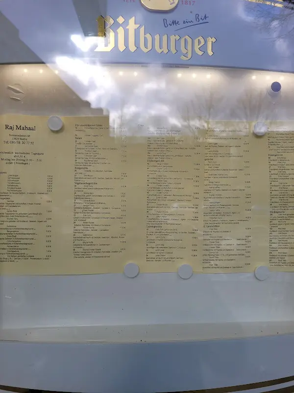 Menu_Raj Mahaal_Berlin_image_1