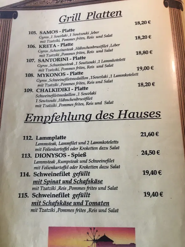Menu_Griechisches Restaurant Dionysos - am Zabel Krüger Damm_Berlin_immagine_1