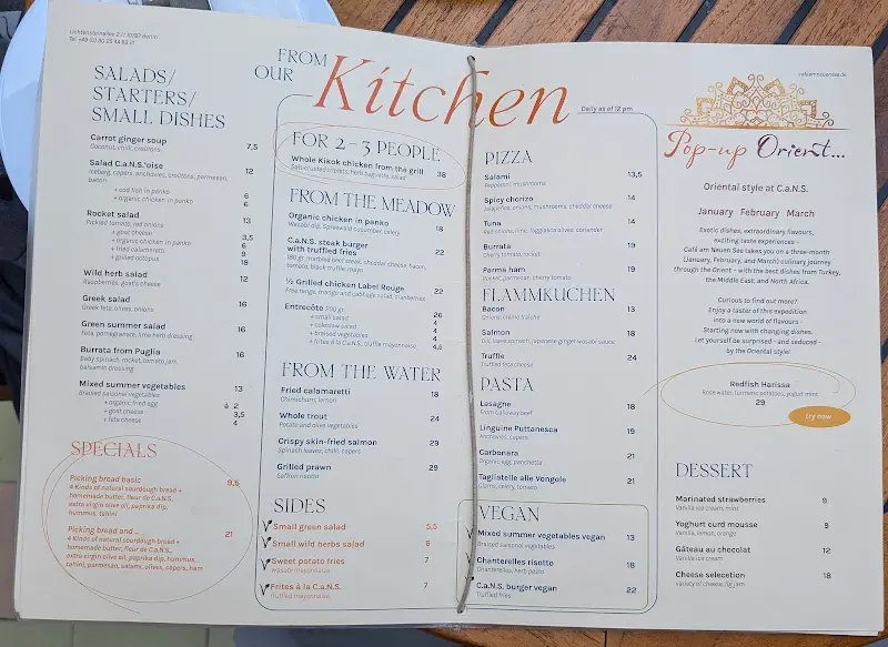 Menu_Café am Neuen See_Berlin_immagine_1